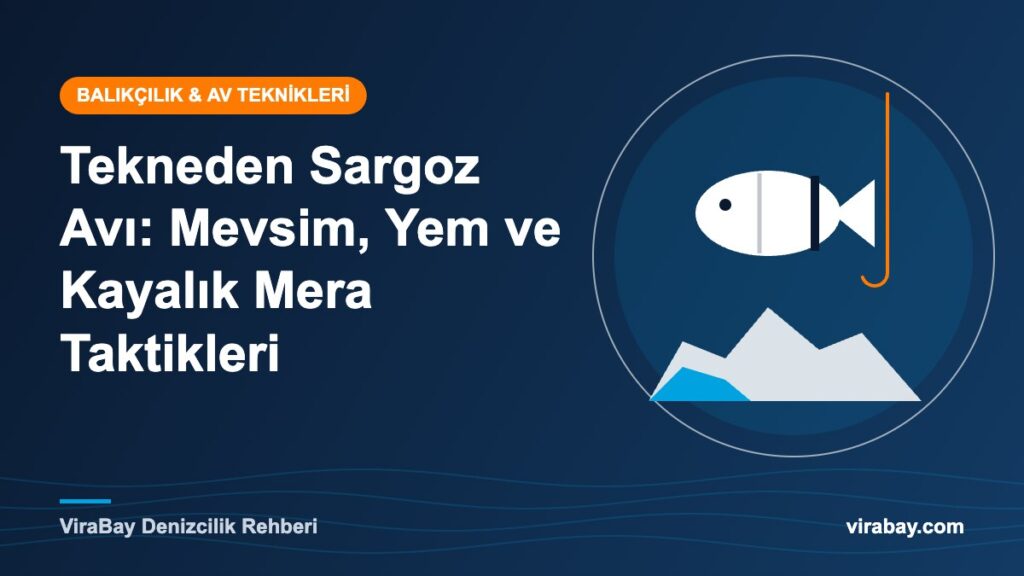 Tekneden sargoz avı için kayalık mera ve dip takımı - ViraBay rehber kapak görseli