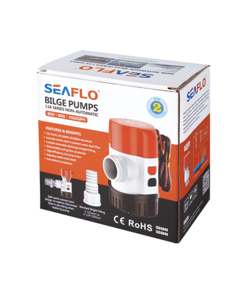 Seaflo 800 GPH Çek Valfli Sintine Pompası 12V (13A Serisi) – Sıfır